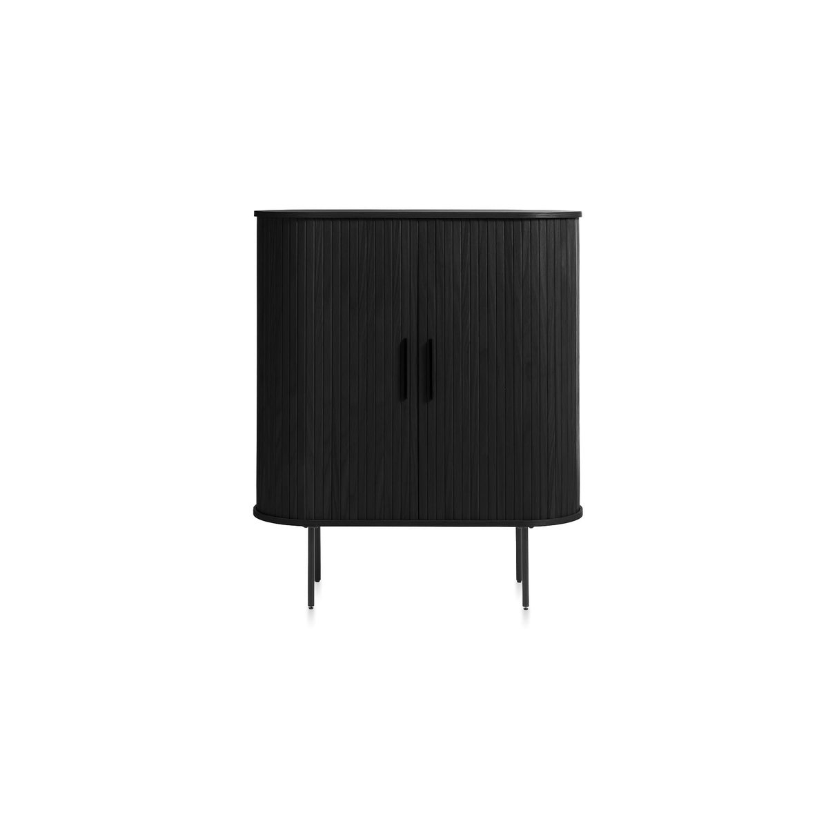 Buffet vaisselier ALBA noir, MAISON AUBERTIN