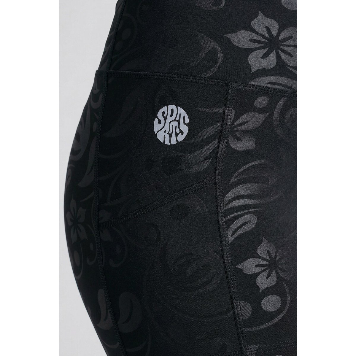Legging de sport, taille haute et élastique noir, ULLA POPKEN