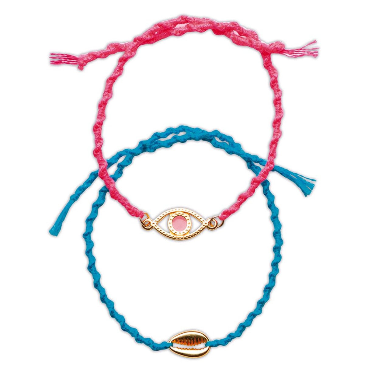 Kit Créatif - 13 Bracelets De L'amitié À Créer rose, JANOD