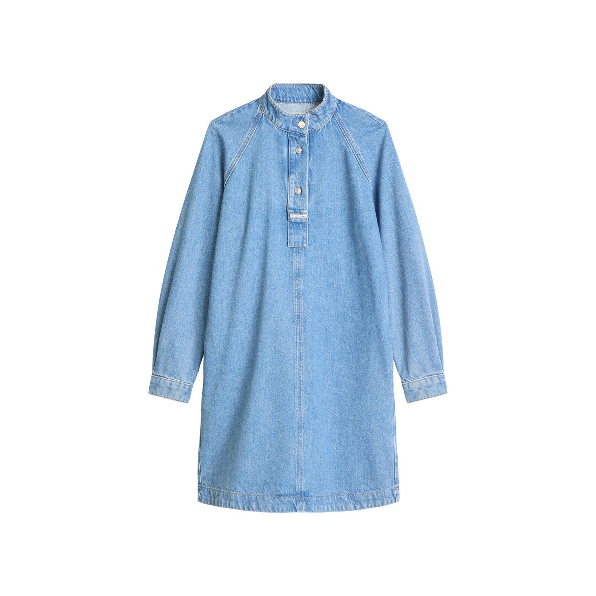 Robe en jean coupe trapèze en pur coton biologique bleu, MARC O’POLO DENIM