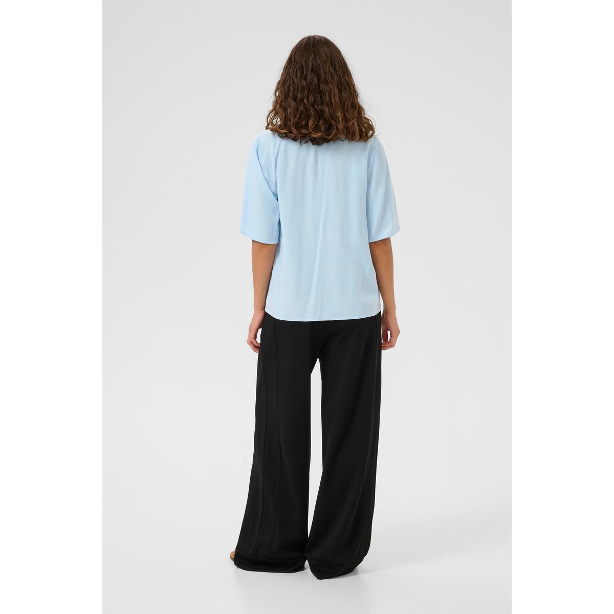 Chemise à manche courte bleu cashmere blue, CULTURE