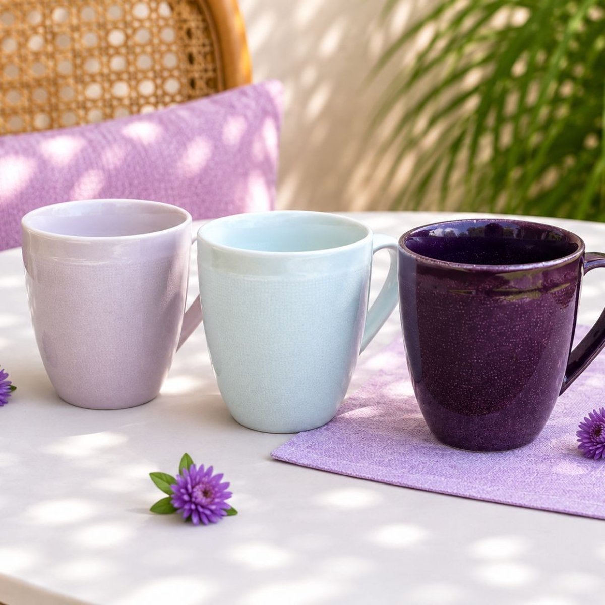 Lot de 6 mugs, TERRA rose, ARTIME