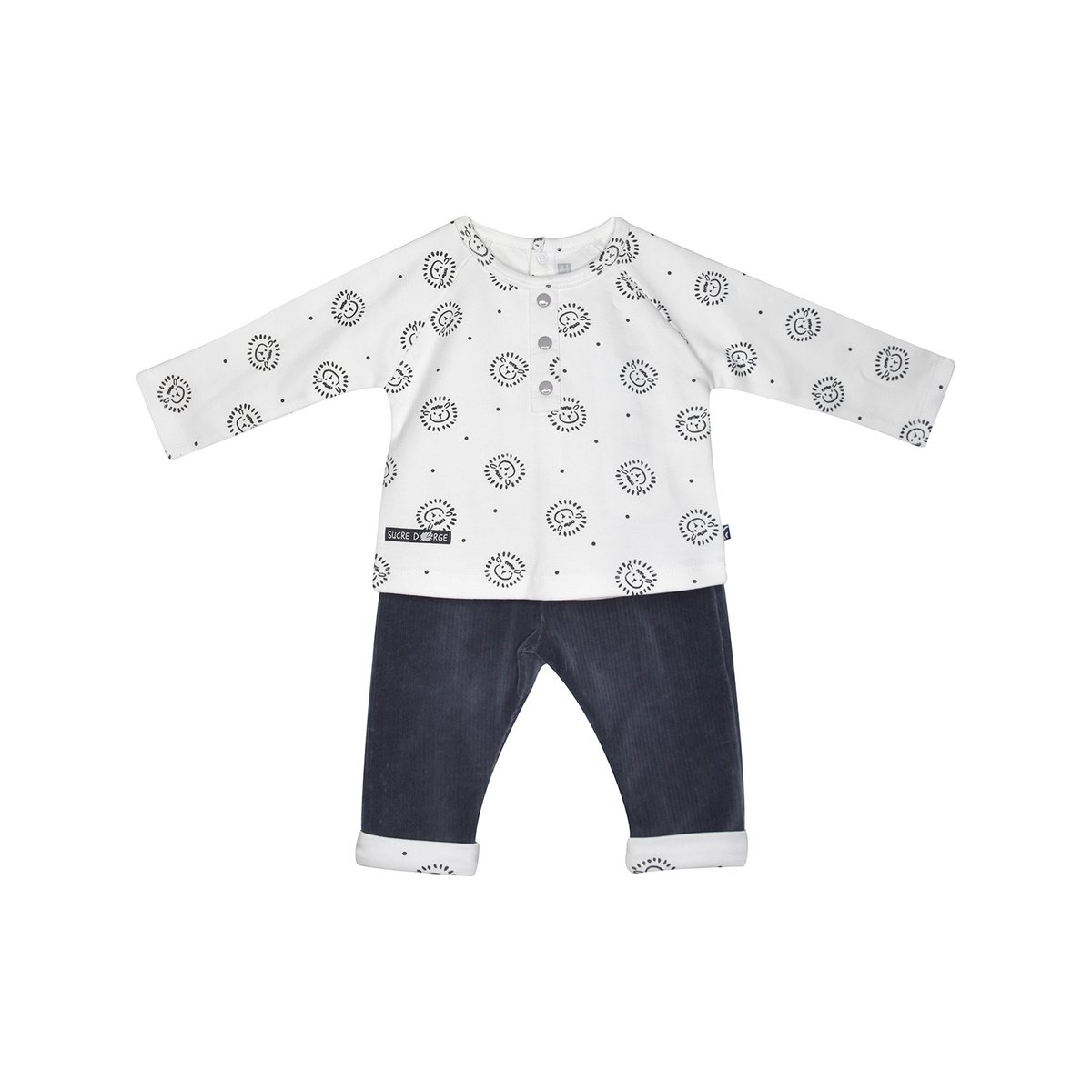 Tee shirt + pantalon ferhat blanc, SUCRE D'ORGE