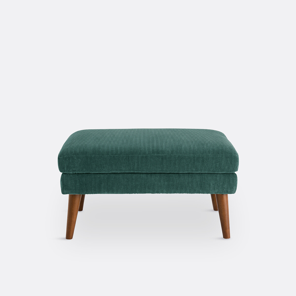 Pouf velours côtelé, Séméon vert eucalyptus, LA REDOUTE INTERIEURS