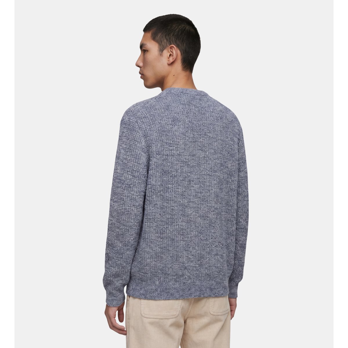Pull droit touline maille moulinée coton bleu, GALERIES LAFAYETTE