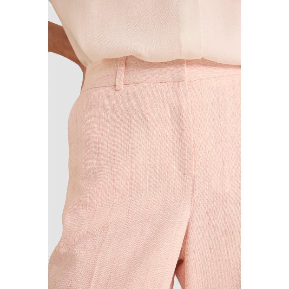 Pantalon rayé large en coton mélangé FERGUSON primerose, Maison 123