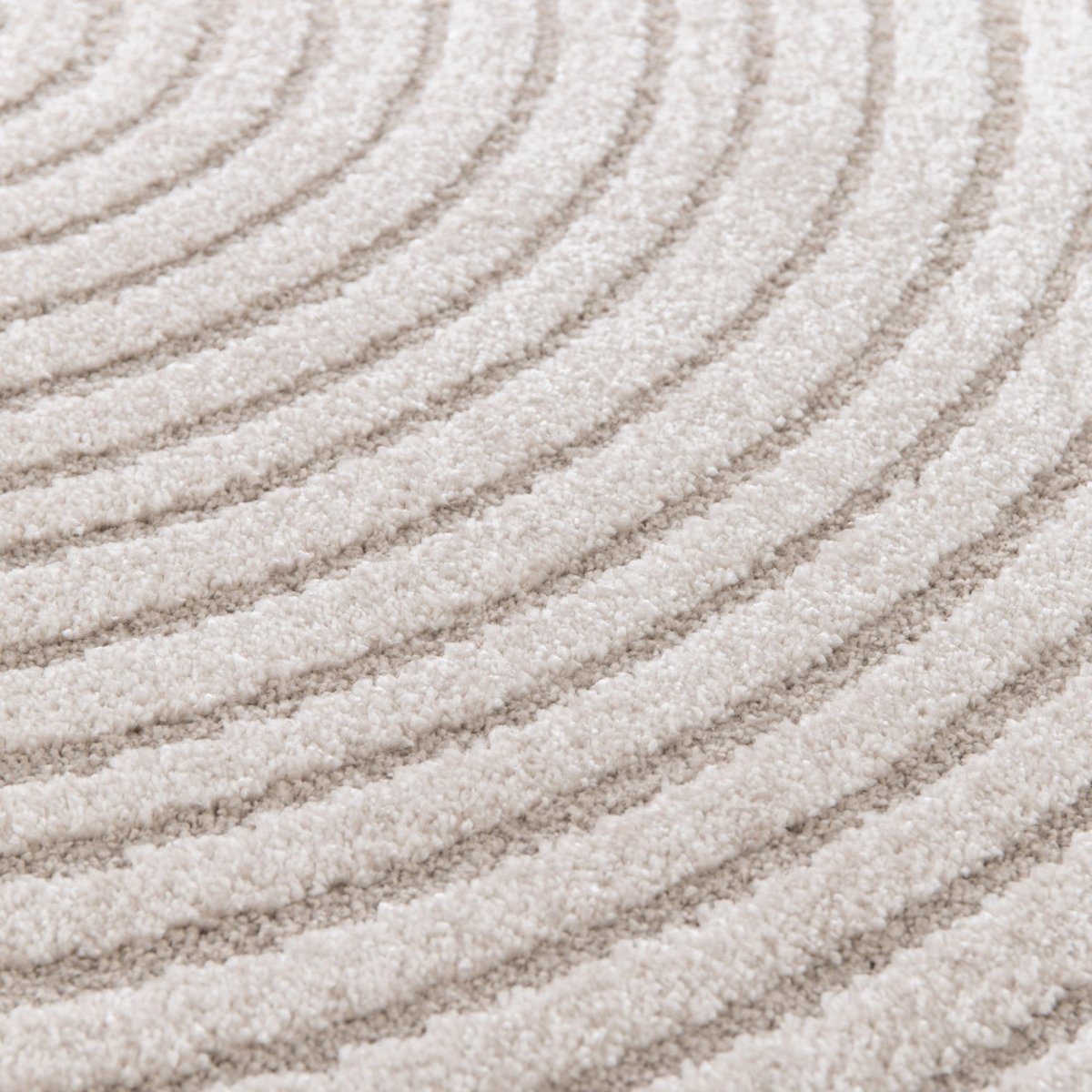 Tapis rond- GALOR beige, DRAWER
