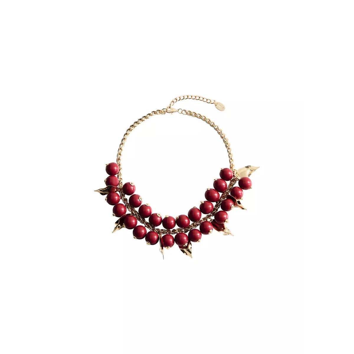 Collier chaîne perles or, MANGO