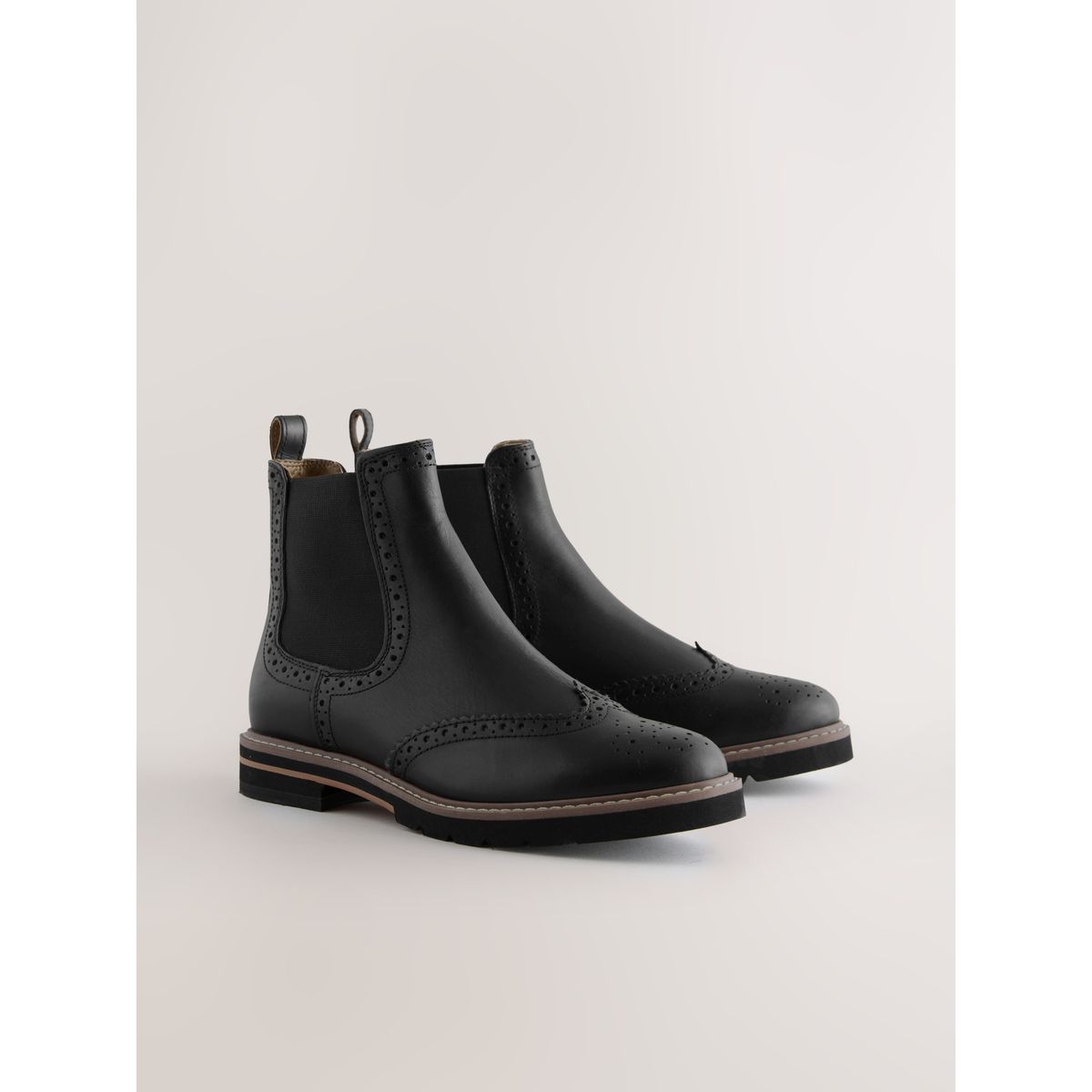 Bottine chelsea richelieu forever comfort® noir, NEXT