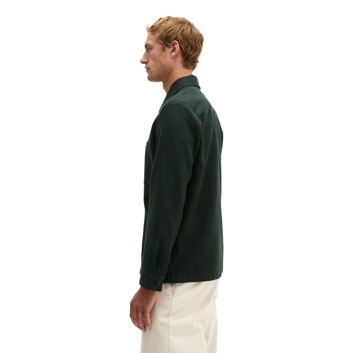 Surchemise en twill de coton bio double épaisseur bleu, MARC O'POLO
