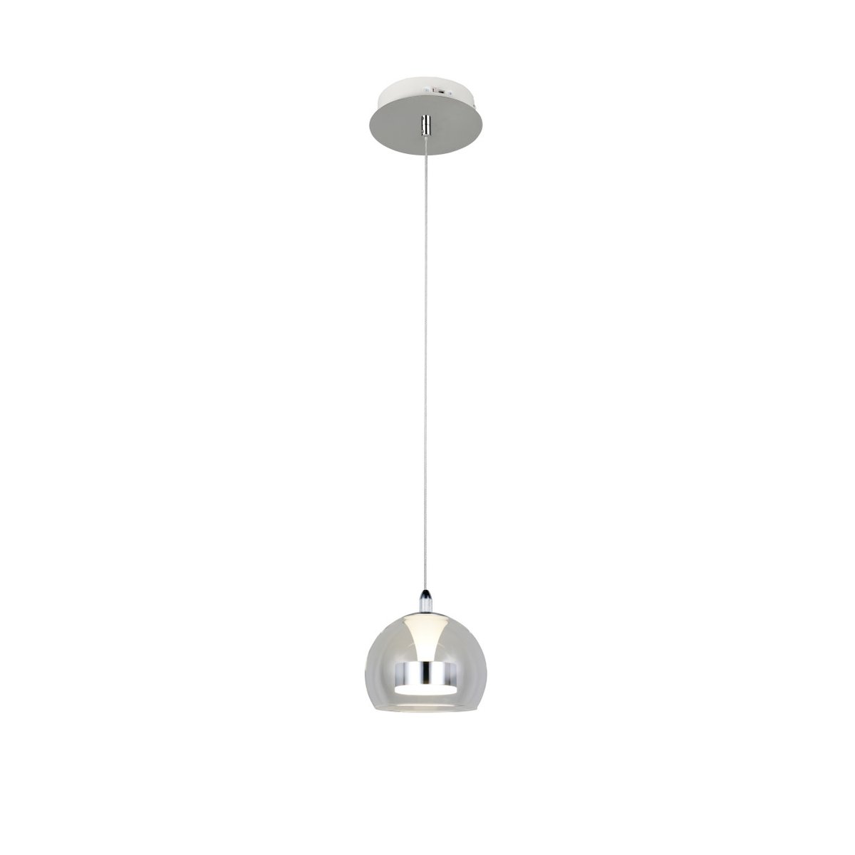 Suspension en verre design, D.20 , FLYNT transparent, TRIO