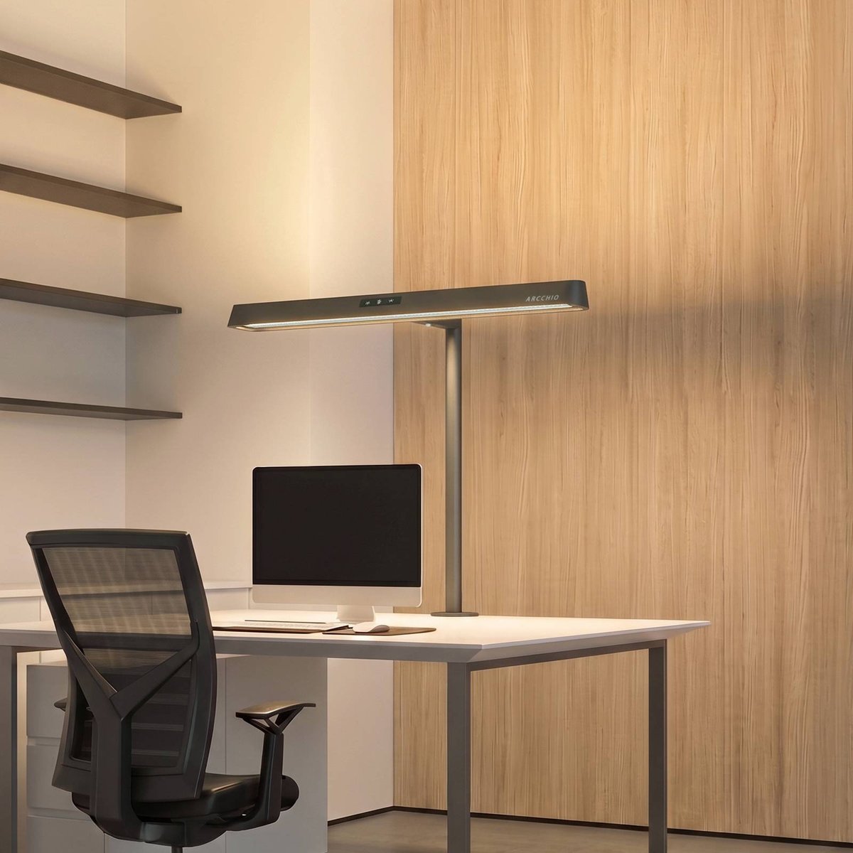 Lampe à pince en métal moderneLED, Shax noir, ARCCHIO