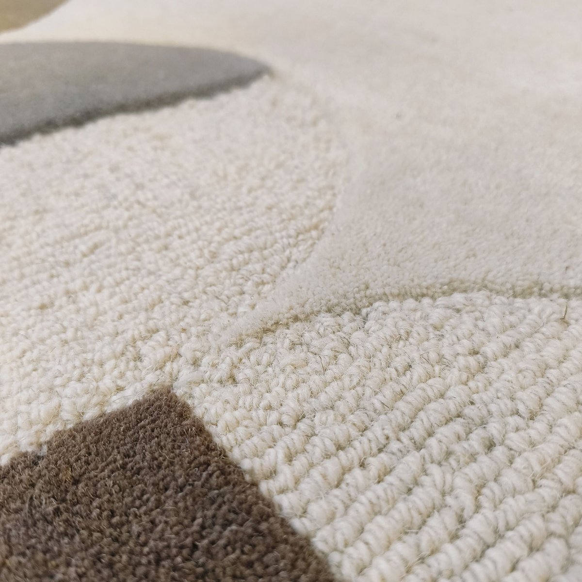 Tapis en laine de couloir MIA SCALLOP beige, FLAIR RUGS