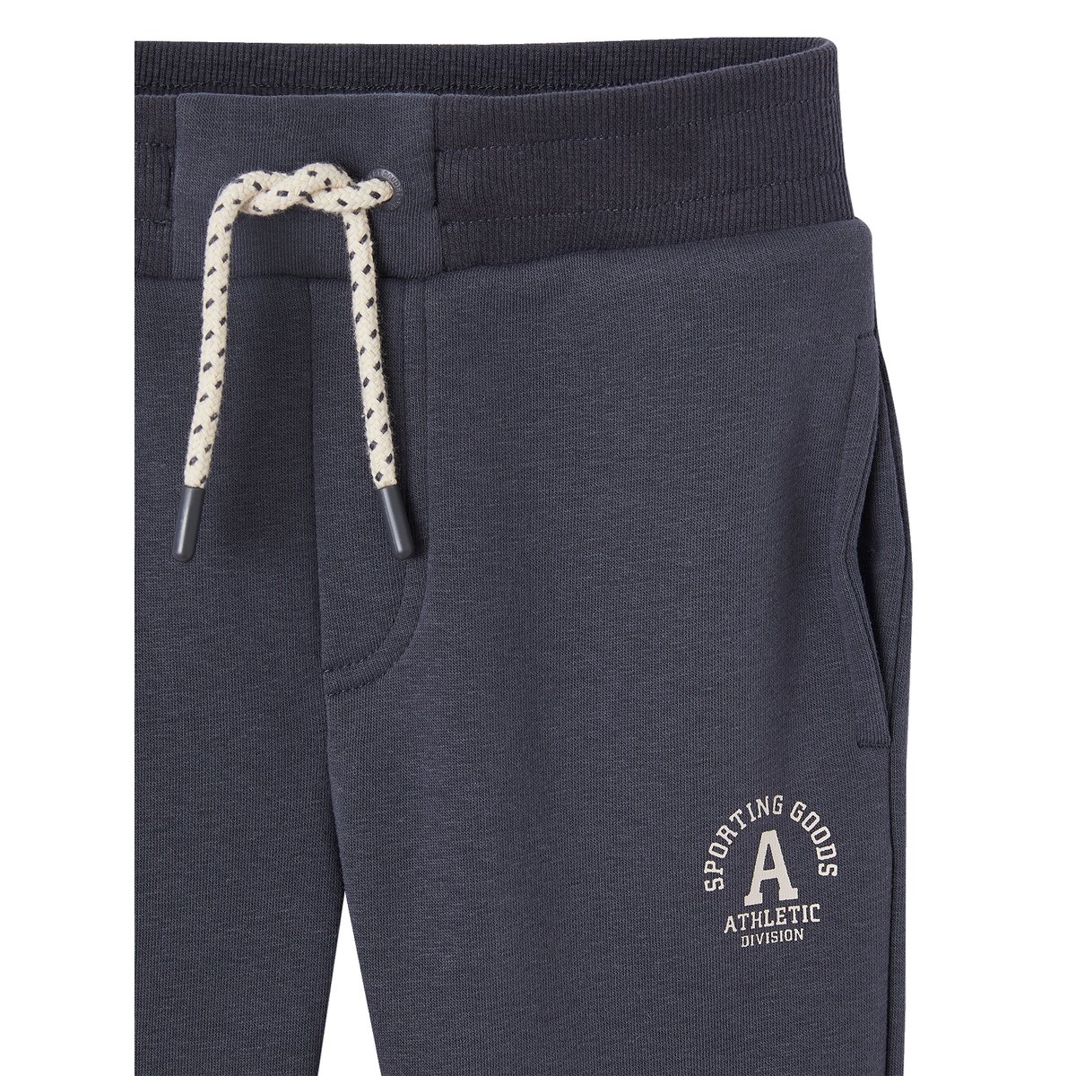 Pantalon jogging "Athletic" en molleton anthracite, VERTBAUDET