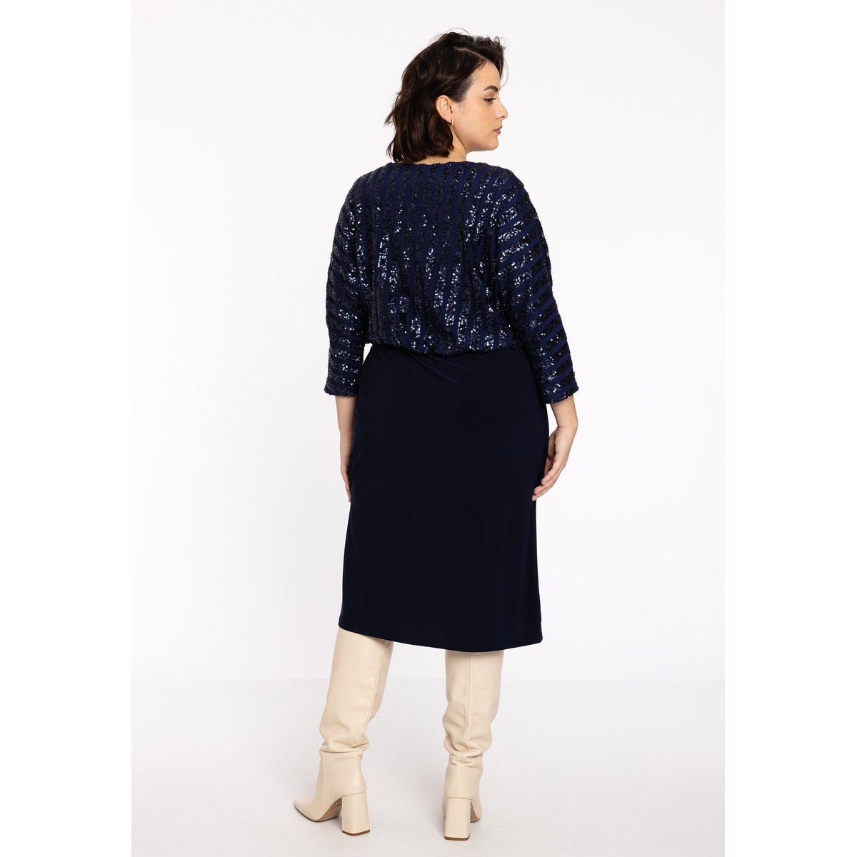 Robe imprimée bleu, YOEK