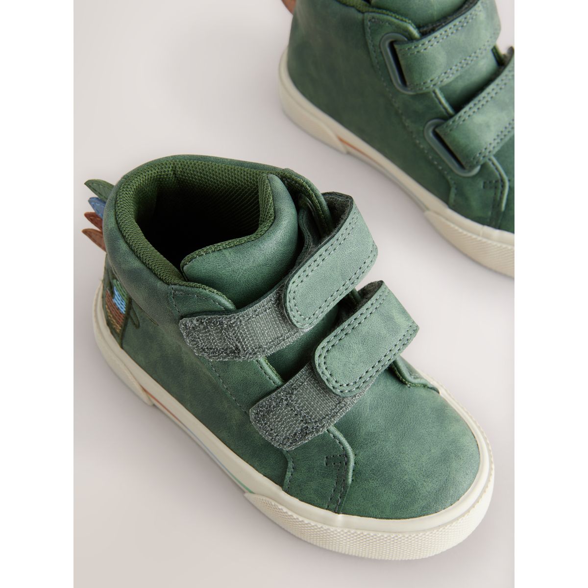 Bottines à fermeture scratch crocodile vert, NEXT