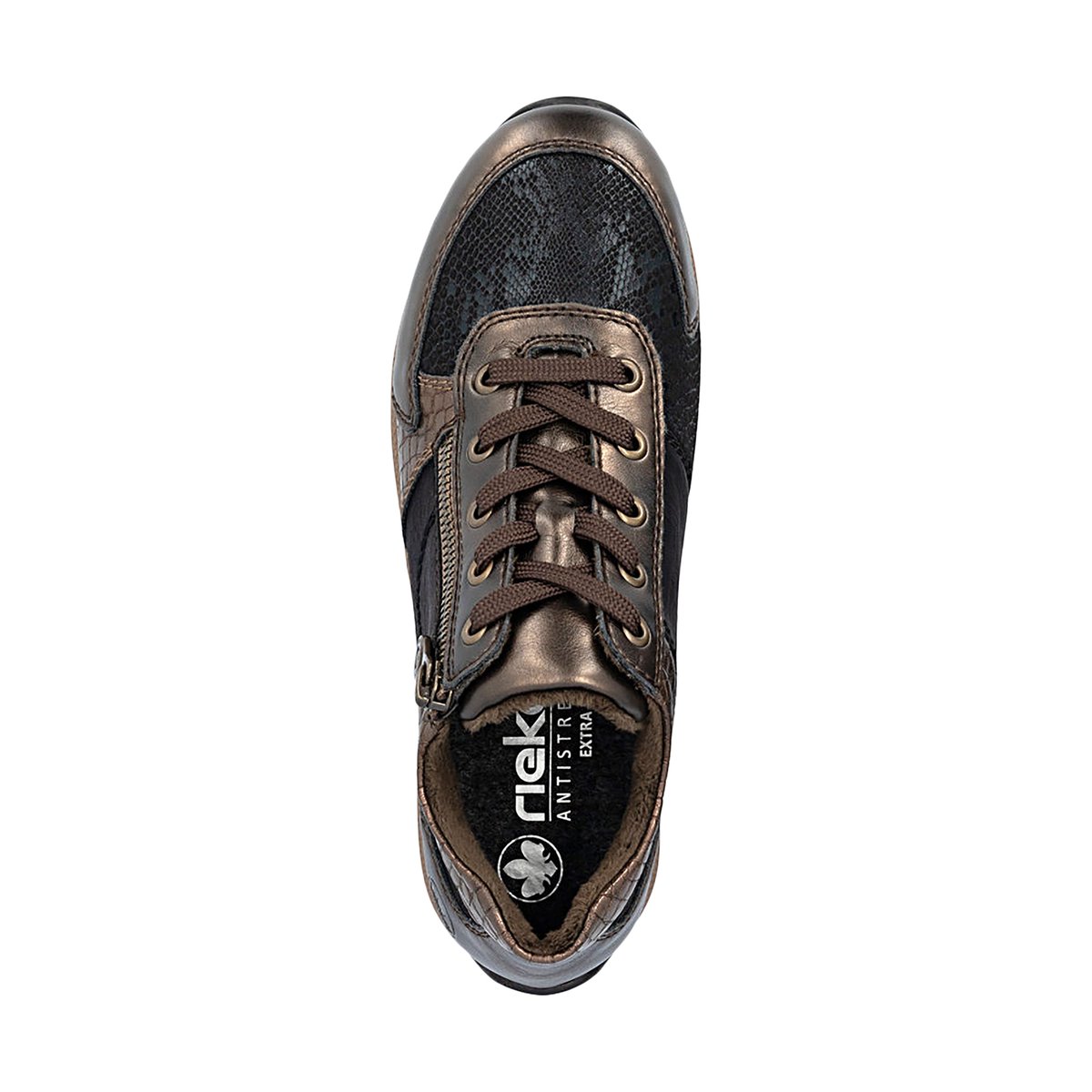 Basket à Zip Australia marron combinaison, RIEKER