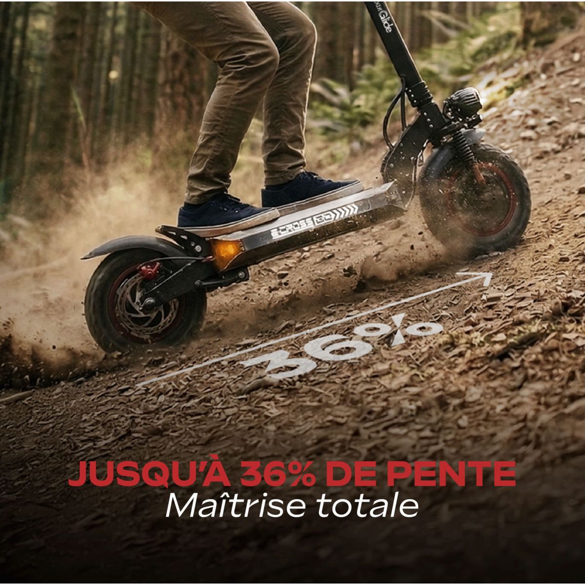 Trottinette électrique Ecross Go couleur unique, URBANGLIDE