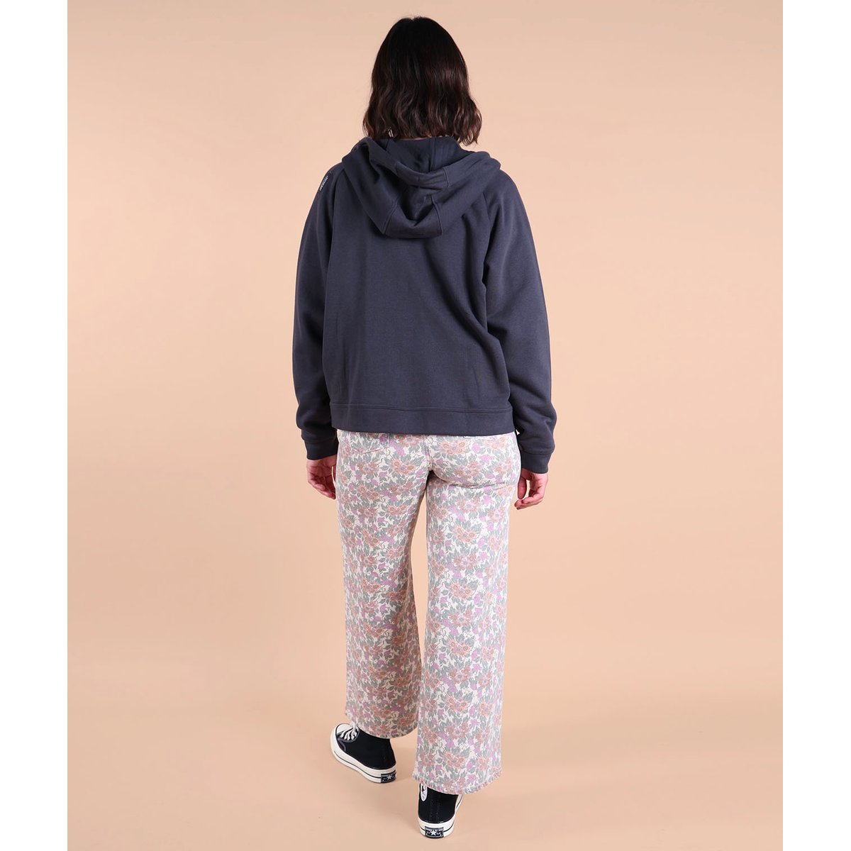 Veste hoodie uni brodérie cur SIMOLIS graphite, OXBOW