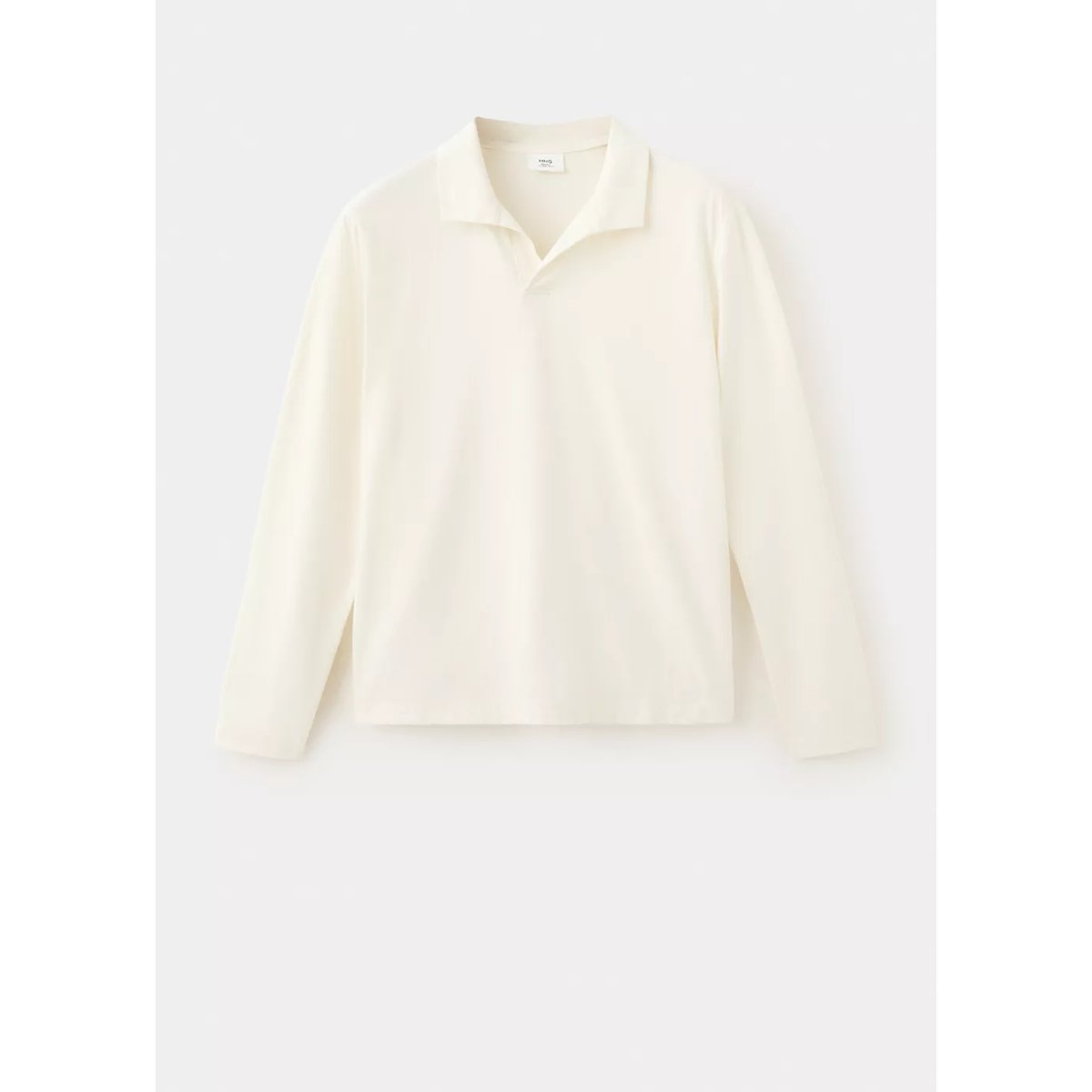 Polo 100 % coton slim-fit blanc cassé, MANGO MAN