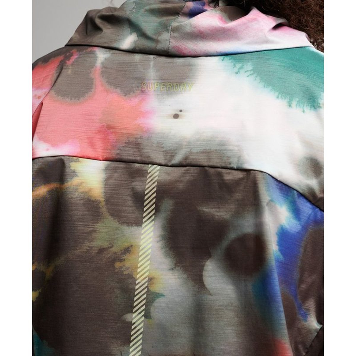 Veste de pluie légère Run encre abstraite grand format, SUPERDRY