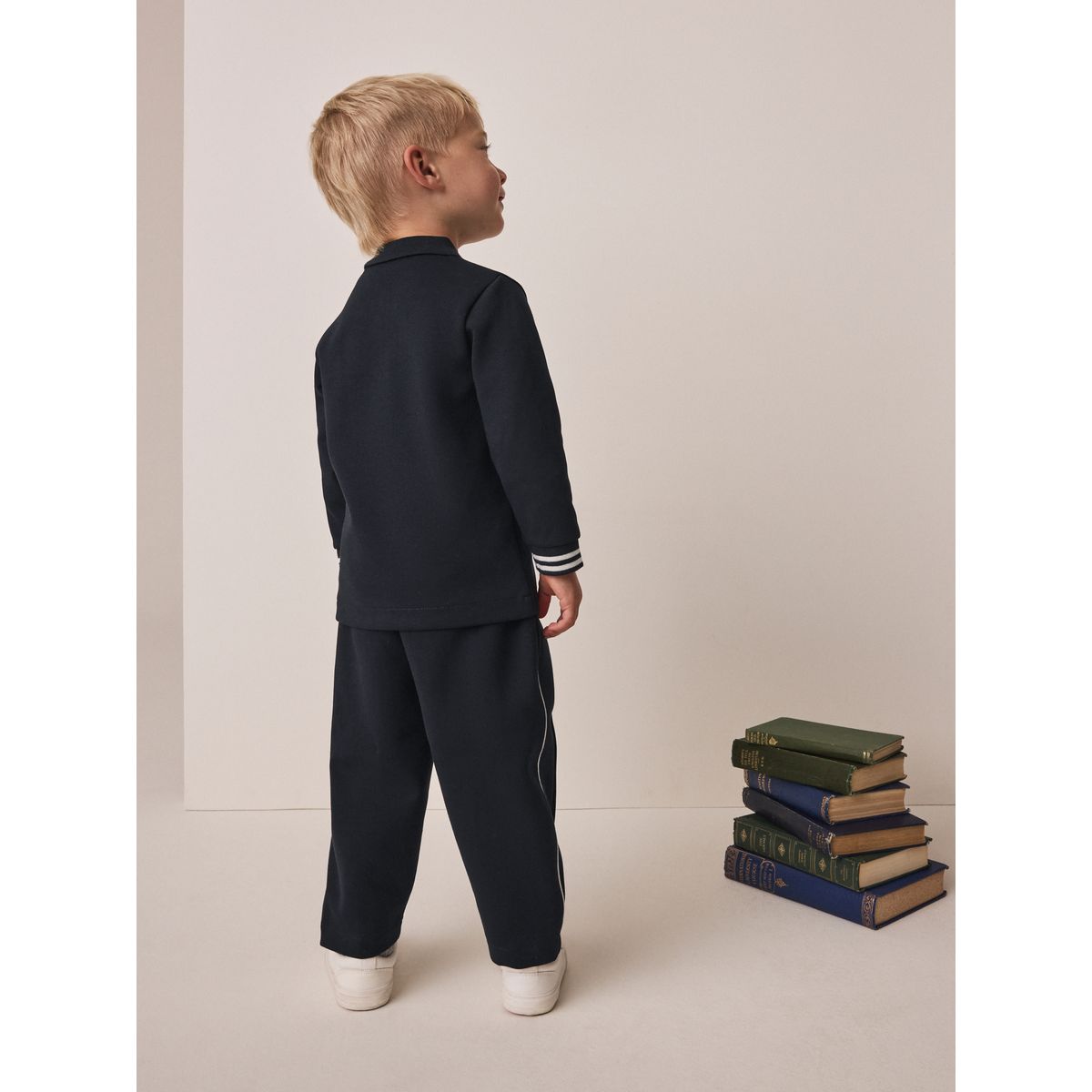 Polo à manches longues et pantalon de jogging bleu marine, NEXT