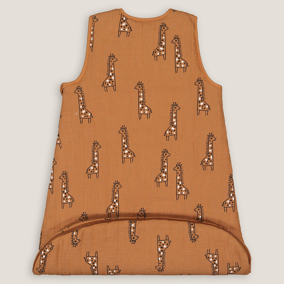 Gigoteuse gaze de coton imprimé girafes caramel, LA REDOUTE INTERIEURS