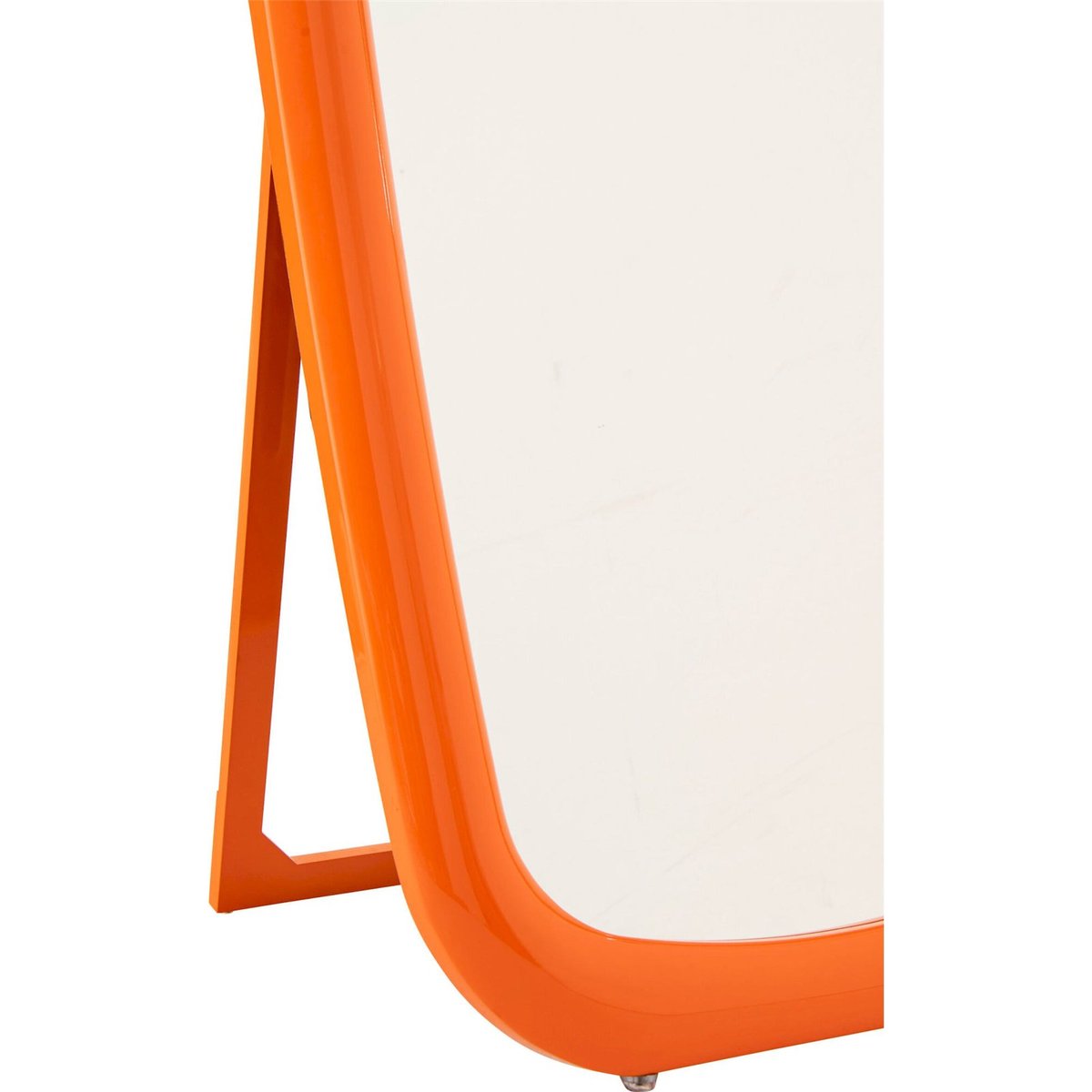 Miroir mural rectangulaire en bois orange, RECOLLECTION