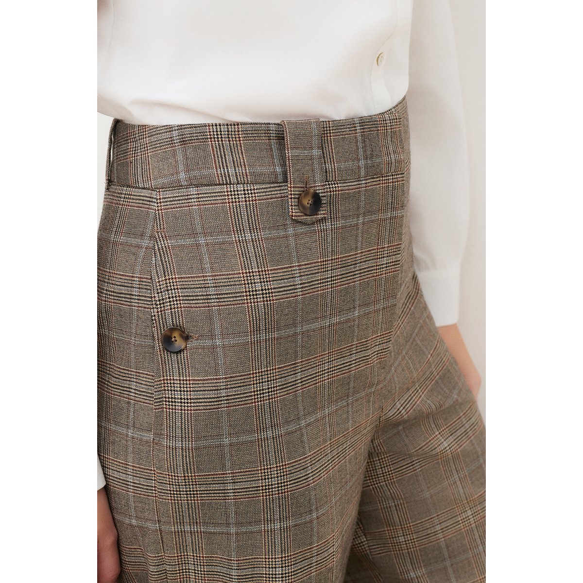 Pantalon large ample POLIVIER taupe, CAROLL