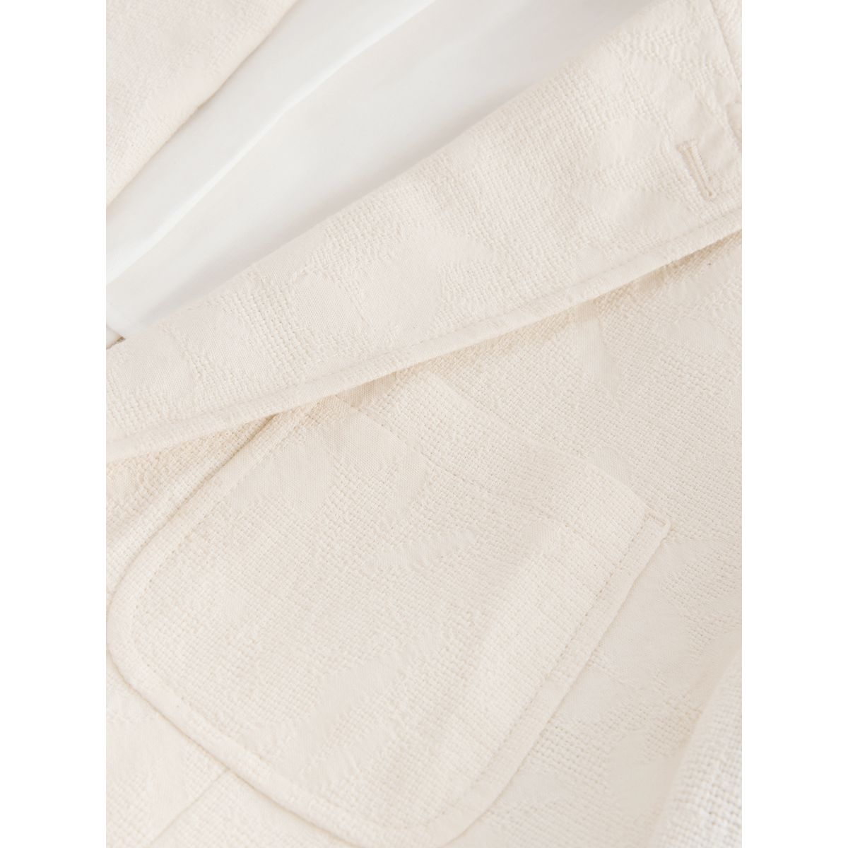 Veste de costume en coton tapisserie écru, NEXT