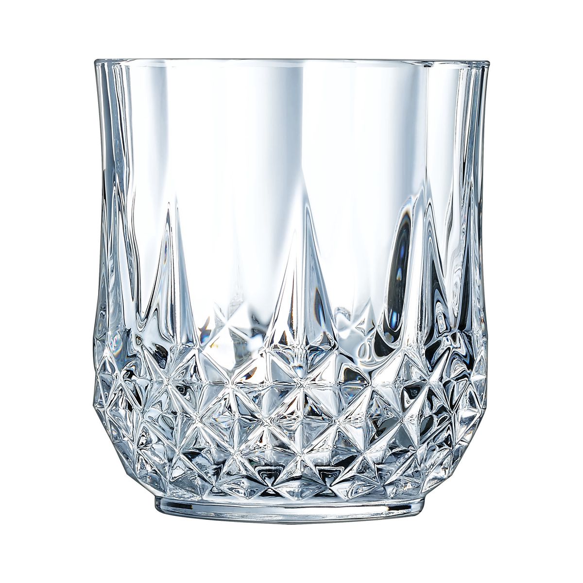 Lot De 6 Verres À Eau Vintage 32cl, Longchamp transparent, CRISTAL D ARQUES