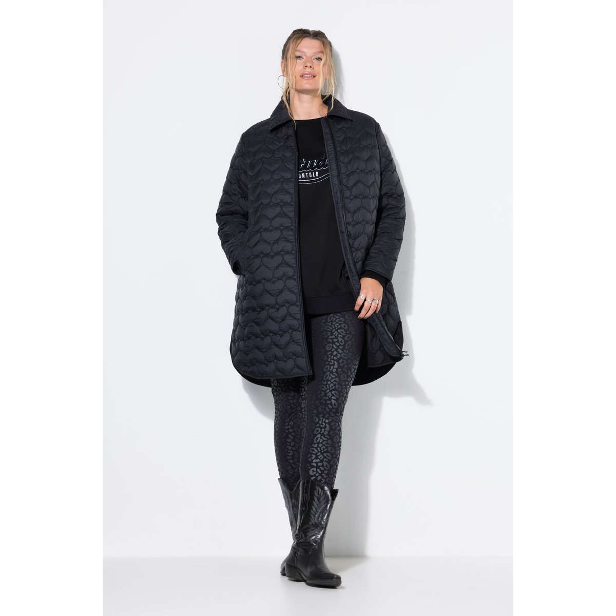 Manteau coupe Loose Shape noir, STUDIO UNTOLD