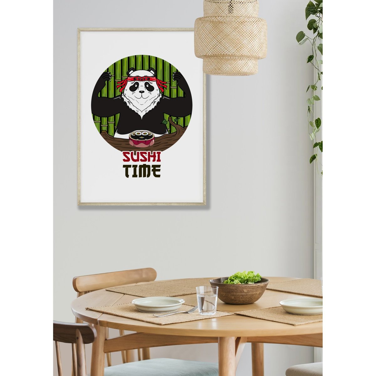 Affiche Sushi Time blanc, L'AFFICHERIE