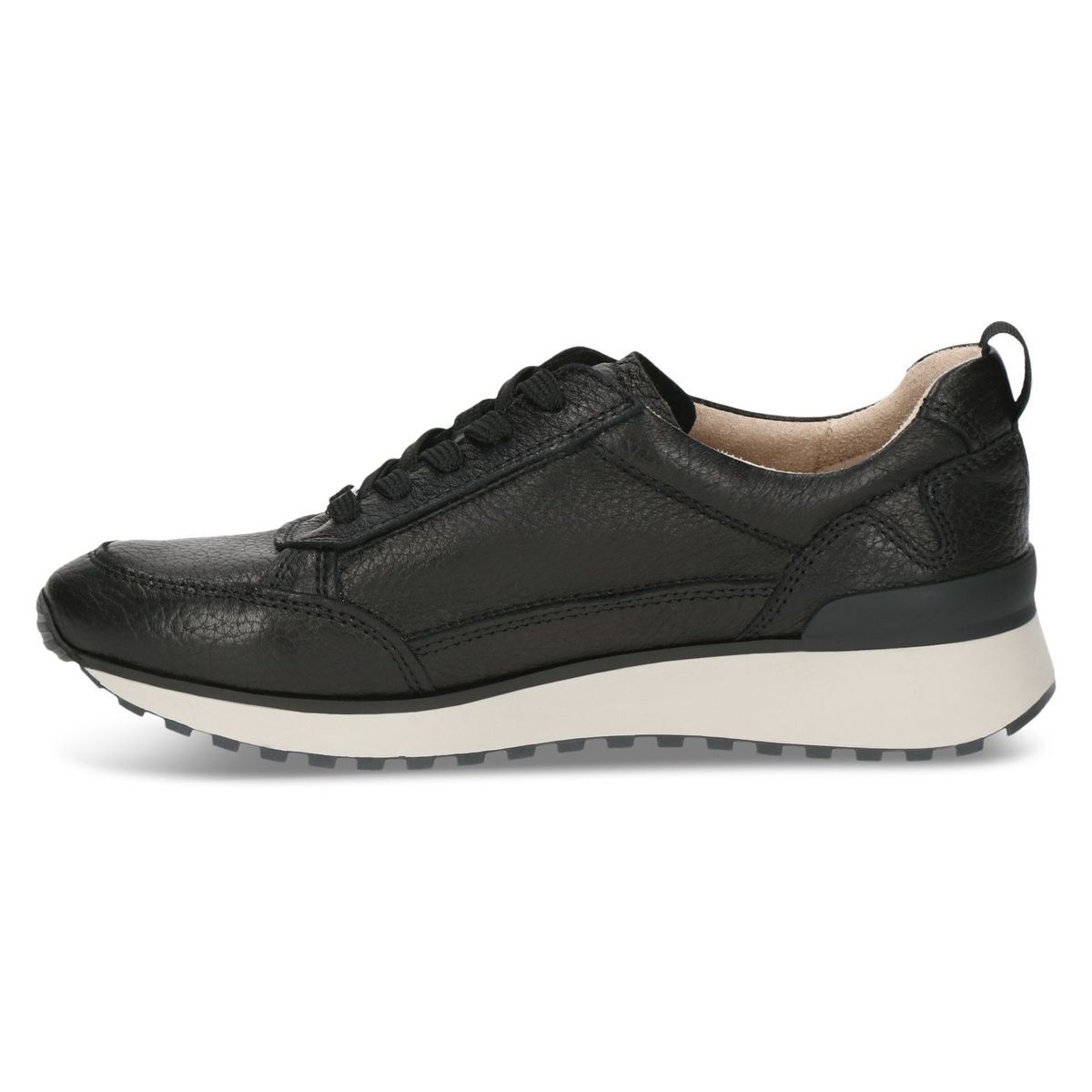 Basket en cuir noir cuir, CAPRICE