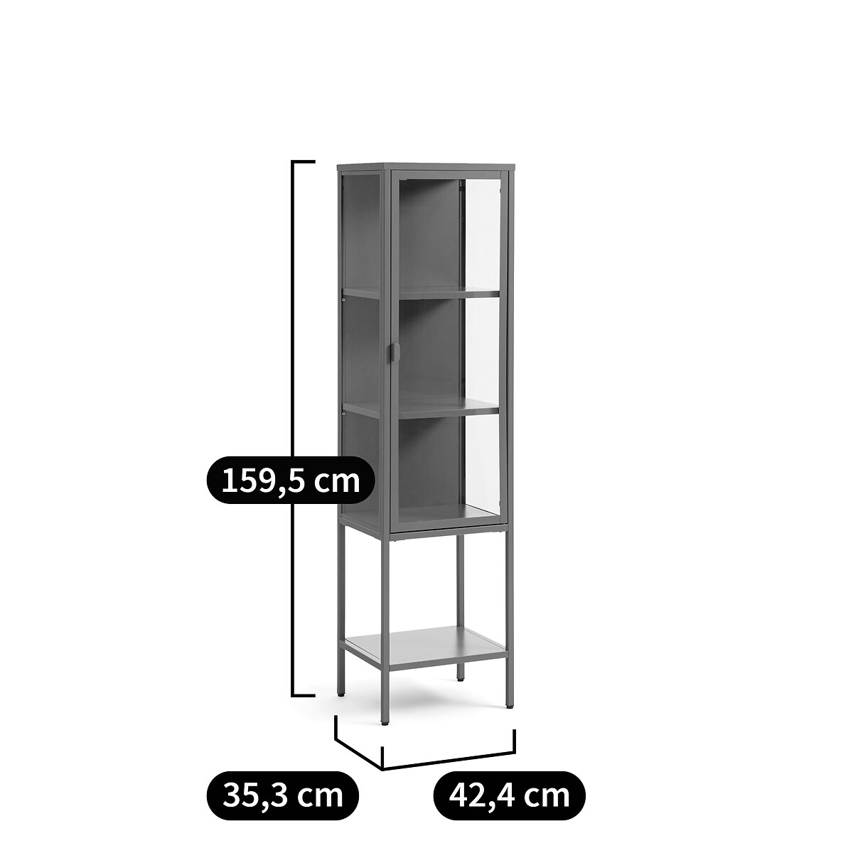 Vitrine 1 porte Melora vert, LA REDOUTE INTERIEURS