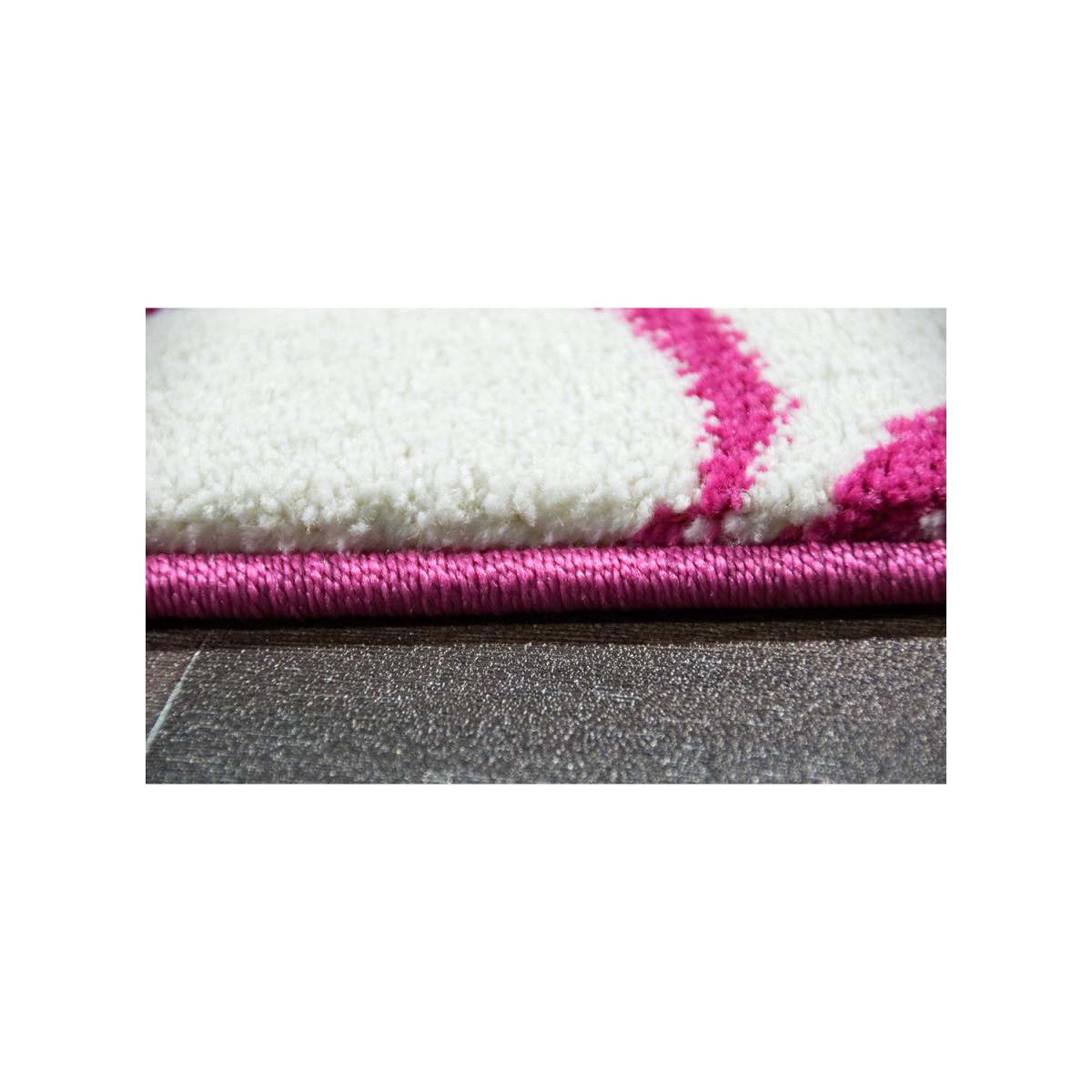 Tapis enfant tissé LYN8 LICORNE A fuchsia, UN AMOUR DE TAPIS