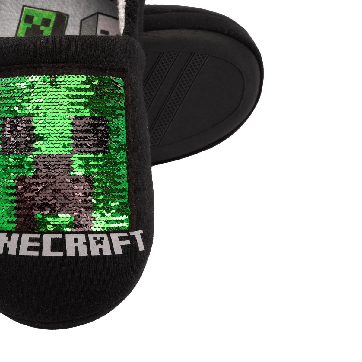 Chaussons noir / rouge / vert, MINECRAFT