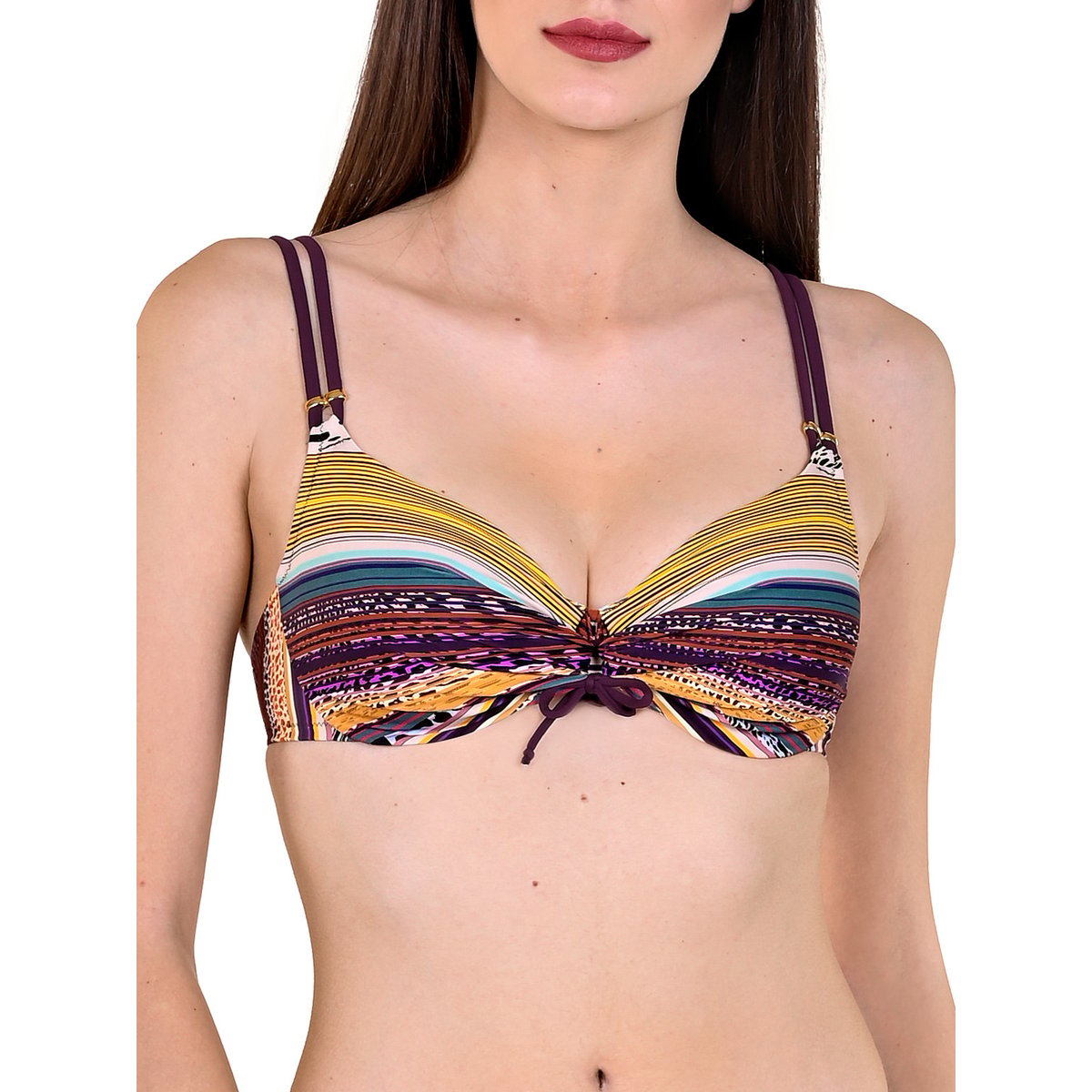 Haut maillot de bain armaturé Freetown vert, LISCA