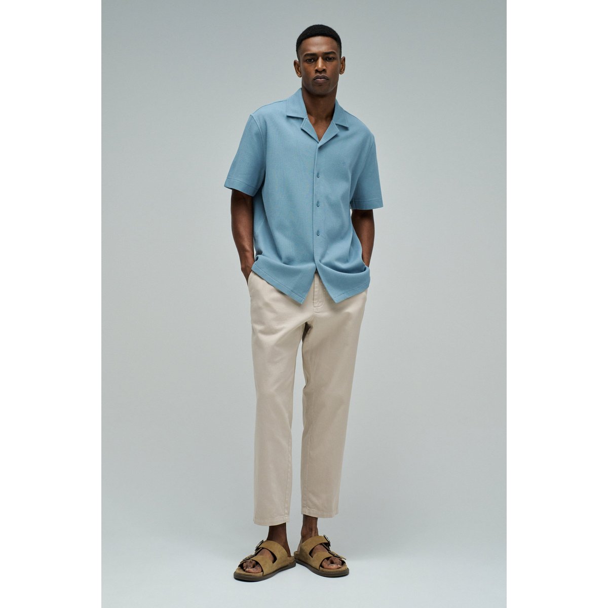 CHEMISE TEXTURÉE bleu, SALSA JEANS