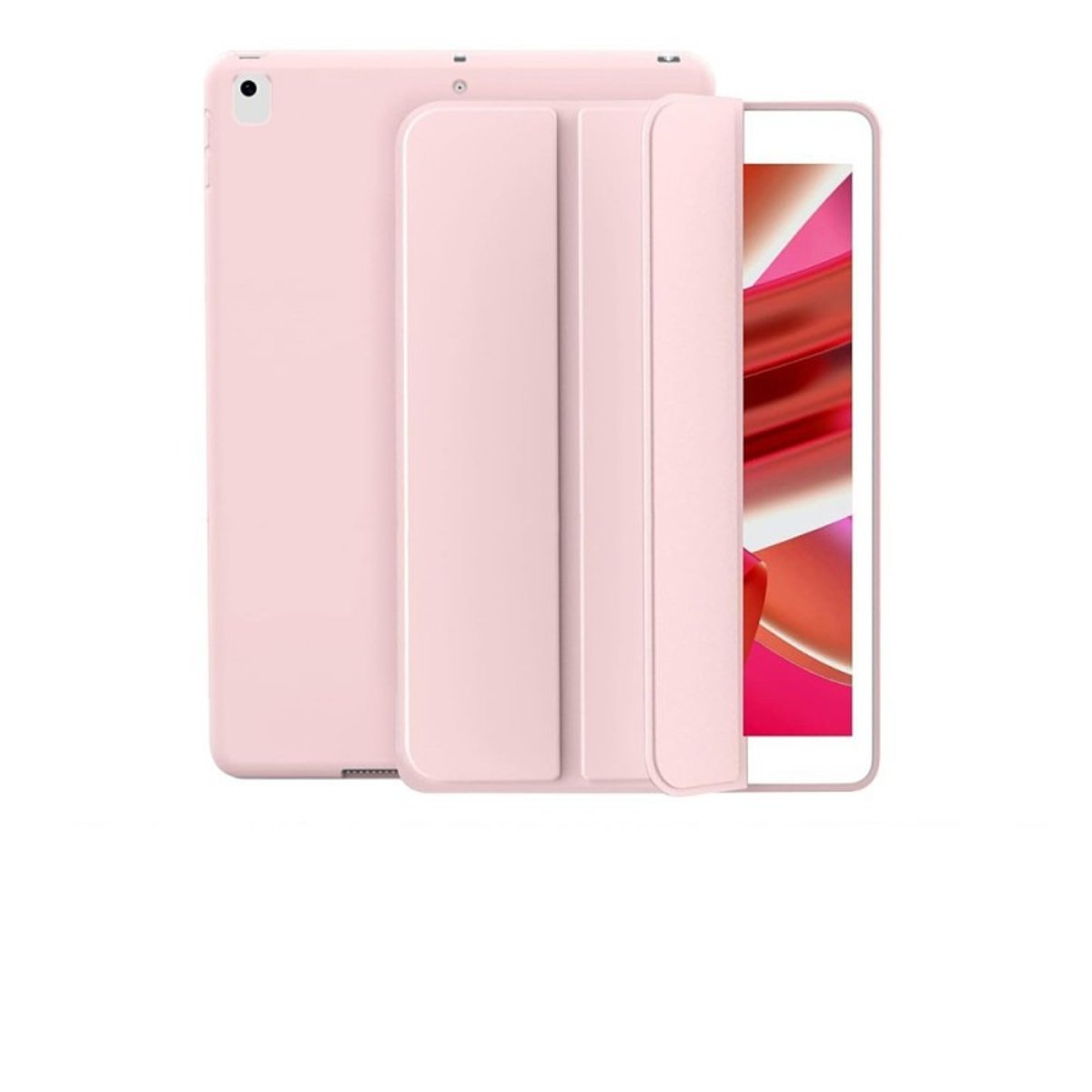 Etui Smart Cover à rabat avec support pour iPad 10.2 (2019-2021) rose, EVETANE