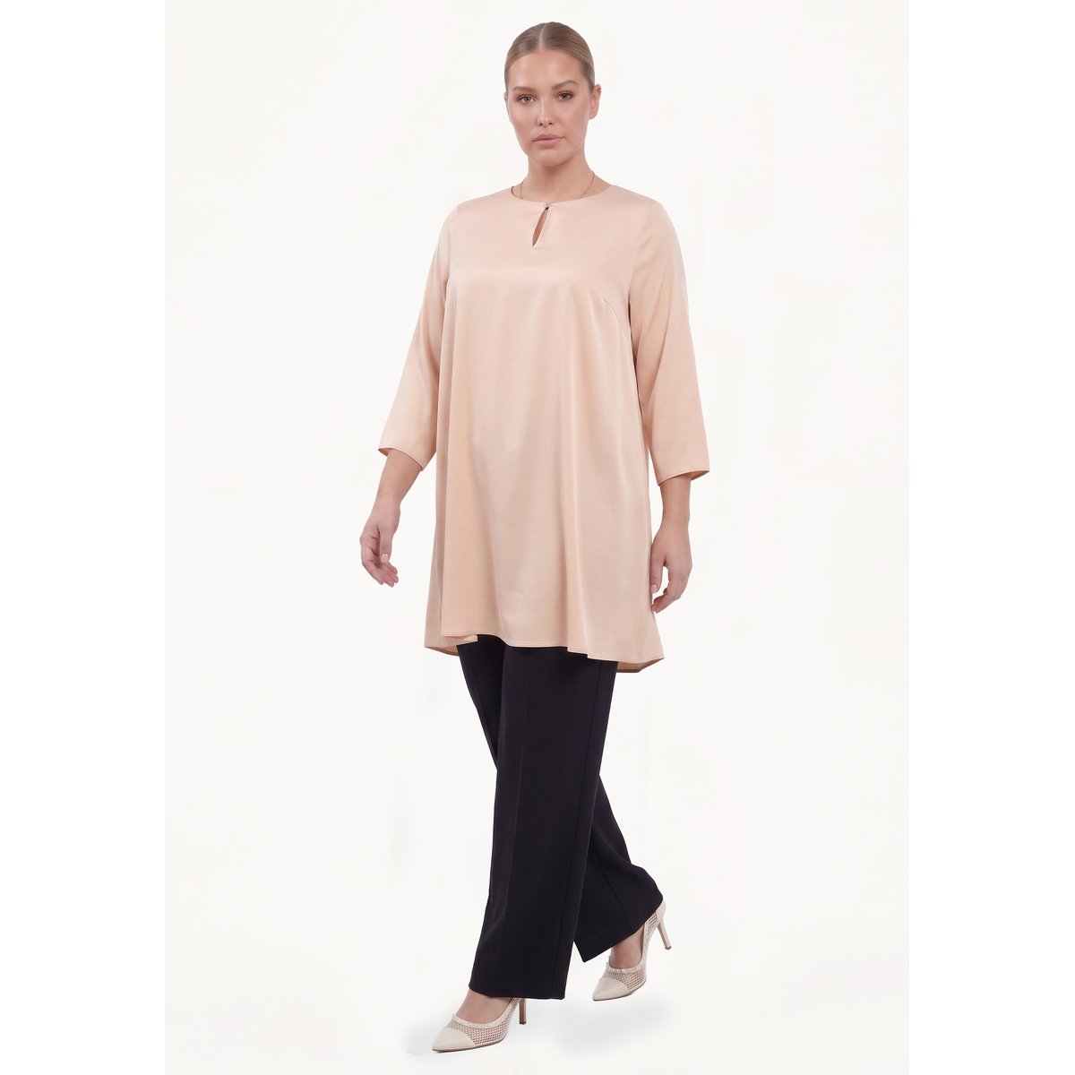 Tunique avec manches longues rose, YOEK