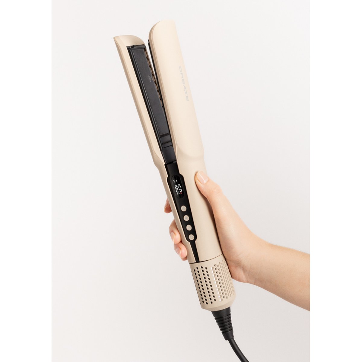 Lisseur-séchoir ionique CERAMIC AIR STYLER DUAL sable, CREATE