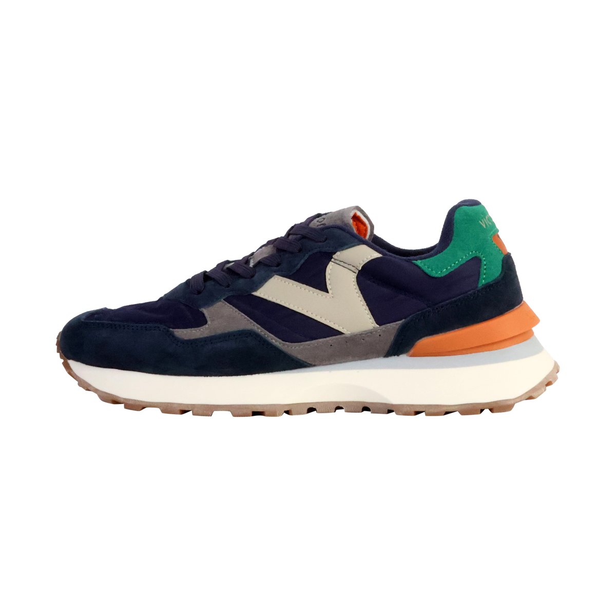 Basket Basse Cuir marine, VICTORIA