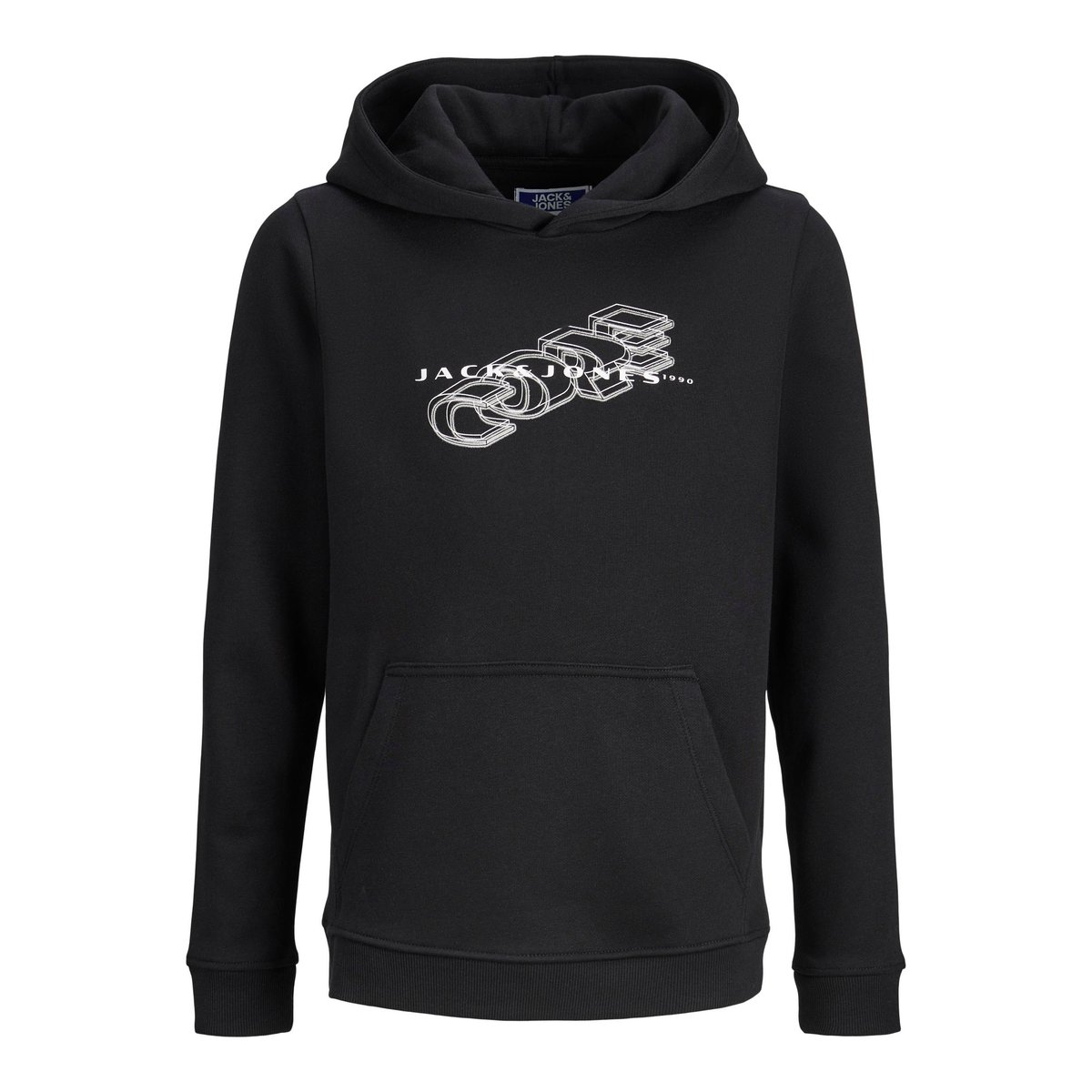 Sweat À Capuche noire - black, JACK & JONES JUNIOR