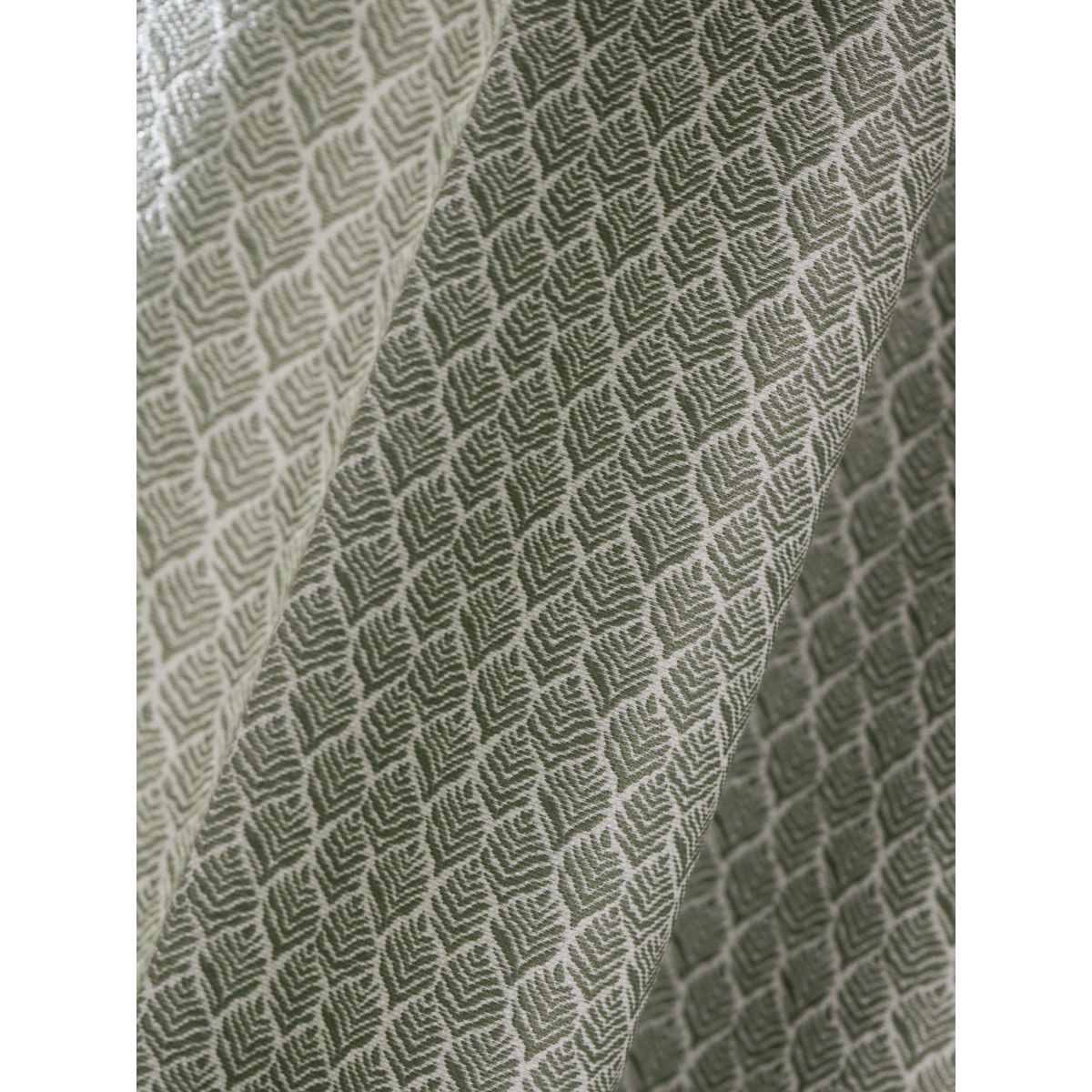 Rideaux doublés jacquard à œillets/feuilles vert, NEXT
