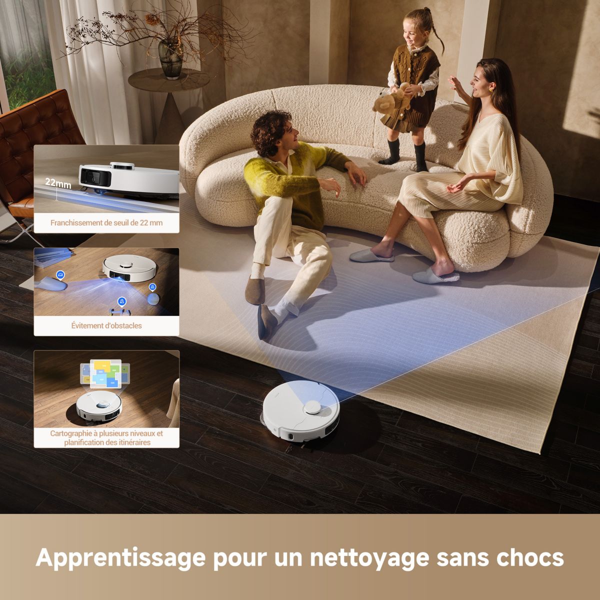 Robot Aspirateur Laveur P50 Ultra couleur unique, MOVA