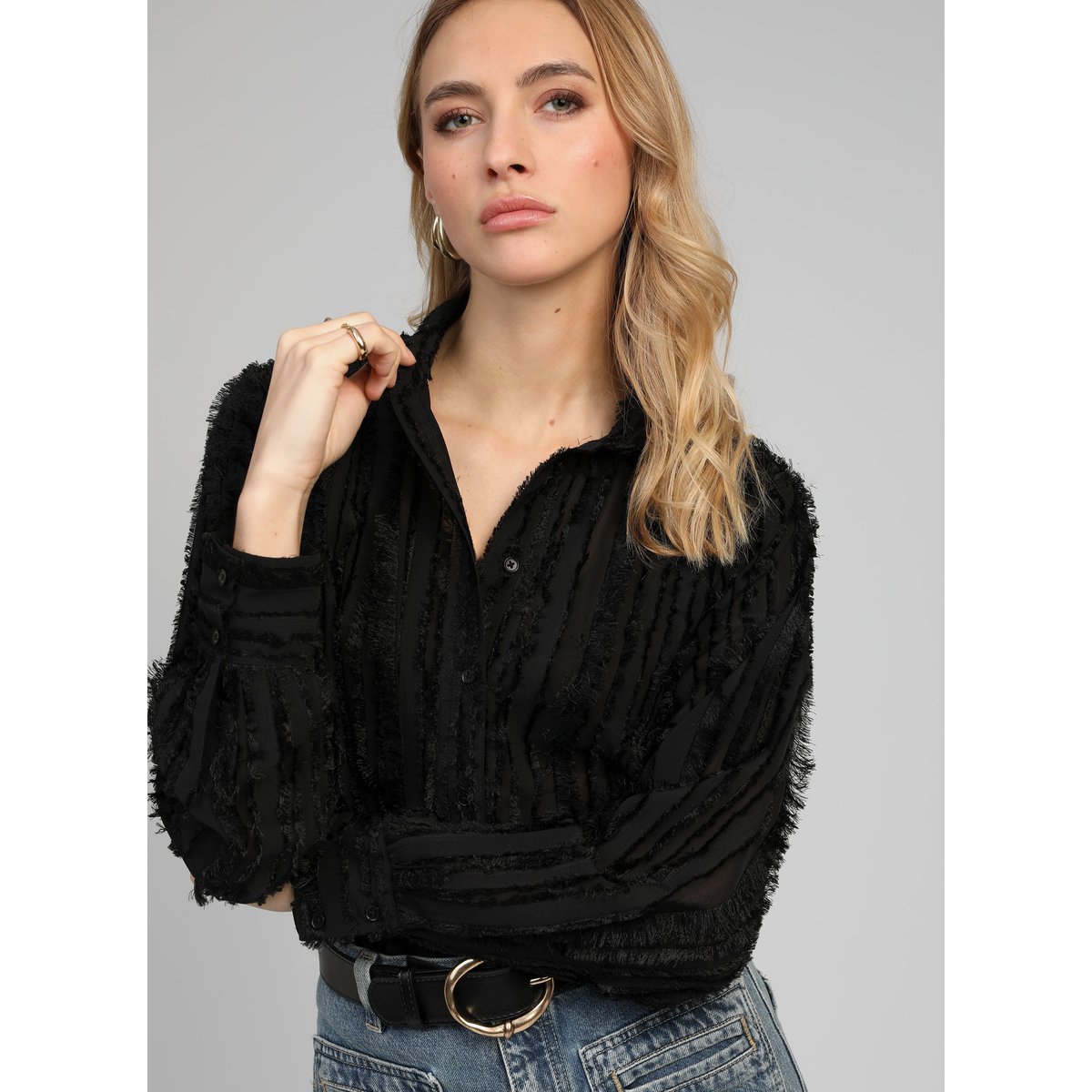 Chemise SOPHENA noir, AN'GE