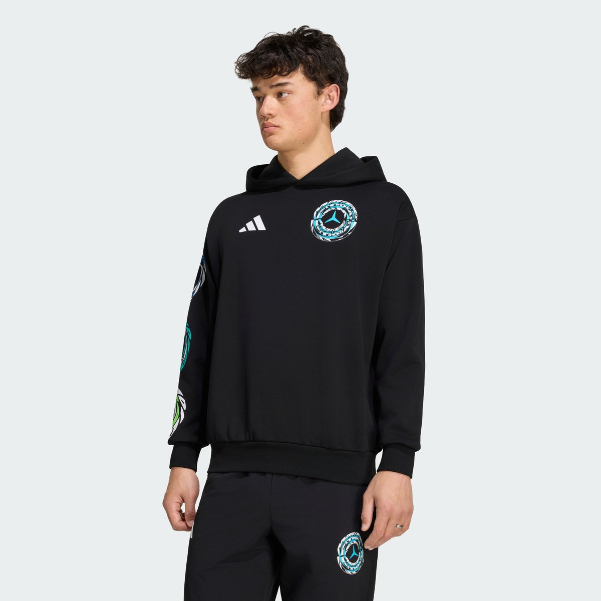 Sweat-Shirt À Capuche Lights On Mercedes - Amg Petronas Formula 1 Team Sweat-Shirt À Capuche Lights On Mercedes - Amg Petronas Formula 1 Team black, adidas Performance