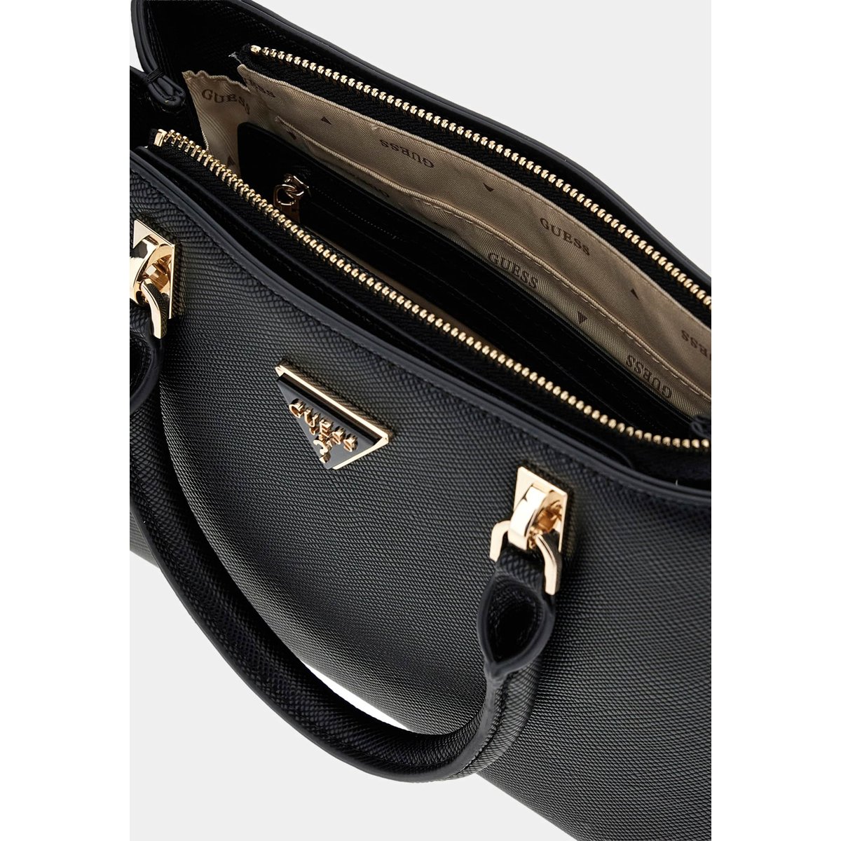 Sac À Main Noelle Saffiano noir, GUESS