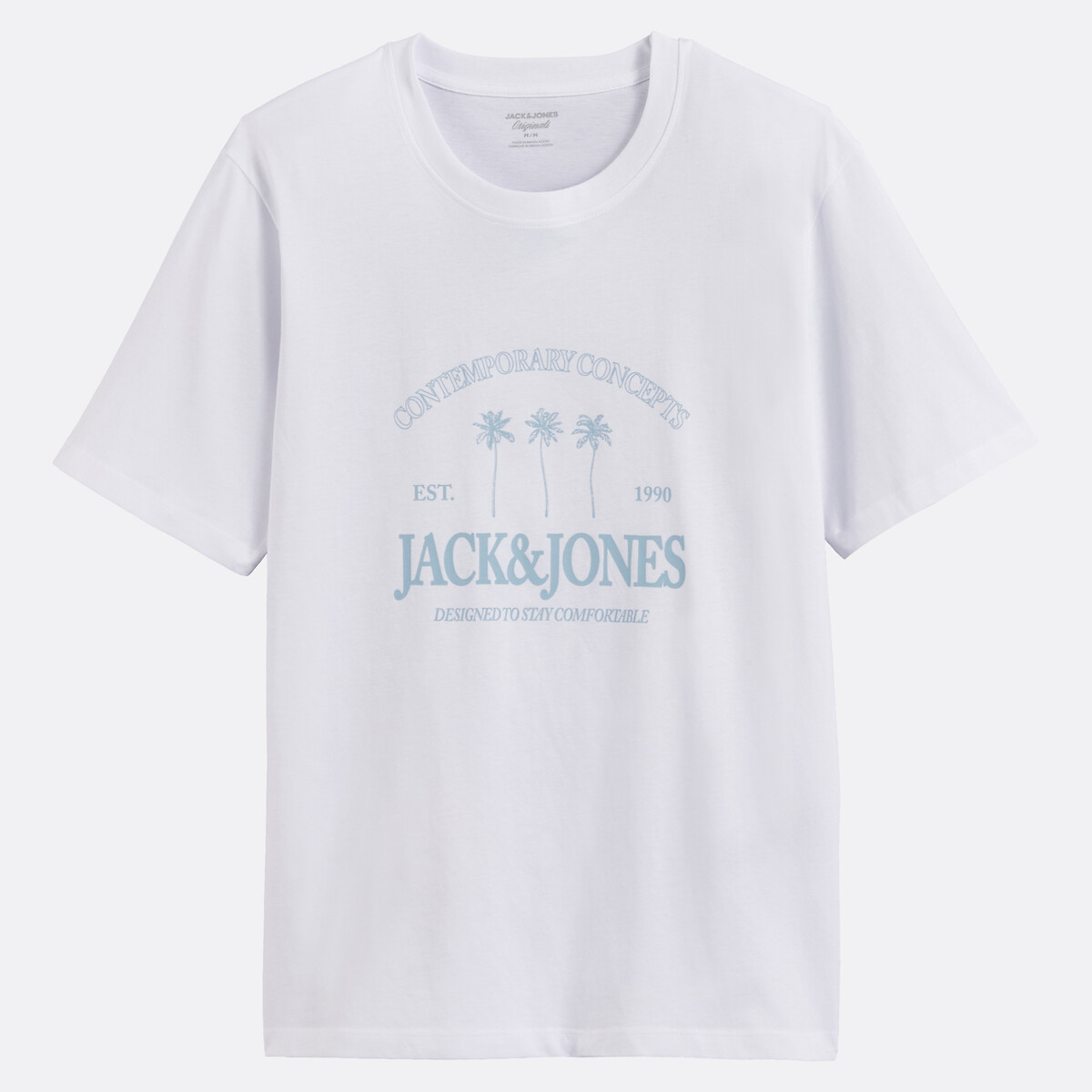 T-shirt manches courtes blanc, JACK & JONES